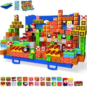 lot 6318 image: 120PCS Magnetic Blocks, Magnetic Building Blocks Cubes, STEM Toy for Kid