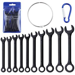 lot 6329 image: GOLD DEER 10PCS Mini Wrench Set Standard Metric 4mm-11mm