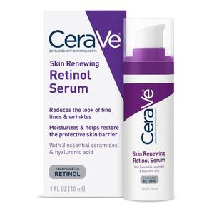 lot 6332 image: CeraVe Retinol Serum for Face with Niacinamide & Hyaluronic Acid, 1 oz
