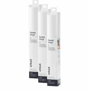 lot 6338 image: Cricut Smart Permanent Vinyl, White, 3-Pack of 3ft Rolls (13 in x 36 in)