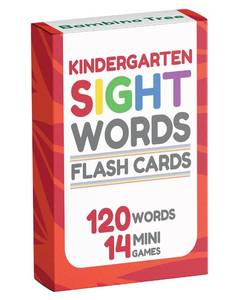 lot 6370 image: Sight Words Flash Cards Kindergarten - 120 High Frequency Words from Dolchs and Frys Lists for 4-6 Years