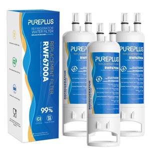 lot 6375 image: PUREPLUS EDR1RXD1 Replacement for Everydrop� Filter 1, W10295370A, W10295370, EDR1RXD1B, P8RFWB2L, P4RFWB, Kenmore� 46-9081, 46-9930, WD-F38,WRS325SDHZ Refrigerator Water Filter, 3 Pack
