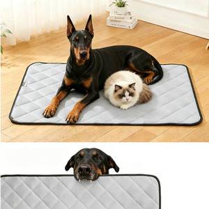 lot 6381 image: Chew Proof Dog Crate Pad, Indestructible Dog Bed, High Density Chew Proof Crate Pad for Medium Large Dogs, Machine Washable Supportive Mattress, Grey (35x26IN)