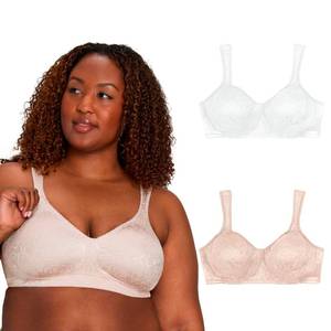 lot 6394 image: PLAYTEX Womens 18-Hour Ultimate Lift Wireless Full-Coverage Bra, Single or 2-Pack