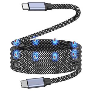 lot 6399 image: Magtame Magnetic USB C Charger Cable, 240W Type C Charging Cable, 5A USB C to USB C Cable, 3.3ft Type C Fast Charging Cord Braided and Data Sync for iPhone 15 16 ProPro MaxPlus, MacBook, Galaxy S24