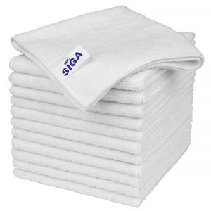 lot 6400 image: MR.SIGA Microfiber Cleaning Cloths, Streak Free Microfiber Towels, 12 Pack