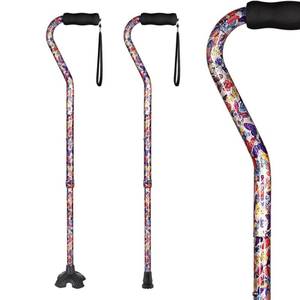 lot 7222 image: Elegant Walking Cane for Women, Foldable & Adjustable Cane for Seniors with Self-Standing Tip  Lightweight Mobility Aid for Stability & Balance Support