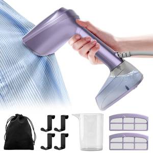 lot 7243 image: Vacuum Steamer for Clothes, 3500Pa Suction Handheld Clothes Steamer,Equipped with multiple modes��Portable Travel Steamers for Clothes, Steaming & Ironing 2 in 1��400ml Water Tank (for 110-120V)