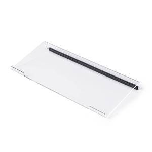 lot 8176 image: Clear Acrylic Tilted Computer Keyboard Holder for Ergonomic Typing