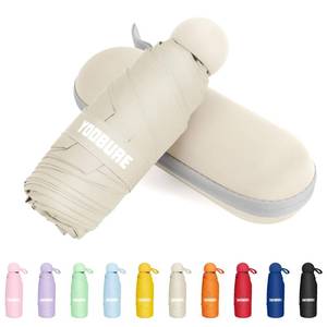lot 8240 image: Yoobure Travel Umbrella Portable Compact Umbrellas, Pocket Mini for Purse, Umbrellas for UV Sun & Rain Small for Backpack, Umbrella with Case Folding for Kids Women