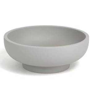 lot 8246 image: YMXYJM Decorative Resin Bowl, Large Fruit Bowl, Gray