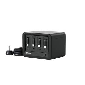 lot 9602 image: Gitryin 12-in-1 Desktop Charging Station with 4 Retractable Type-C Wall Chargers, 40W USB-C Power Strip with Flat Plug, Extension Cord with 1020J Surge Protection for Home Office