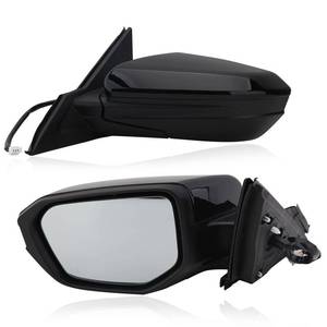 lot 9605 image: MOFOAP Driver Side Mirror Compatible With 2016-2021 Honda Civic Mirrors with Non-Heated Power Glass Manual Folding Replaces 76258-TBA-A02ZA,HO1320283Black(3 Pins)