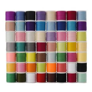 lot 9631 image: 56 Spools Sewing Thread Kit for Hand Sewing and Machine Sewing Use, Colorful Polyester Thread Set 100 Yards Per Spool, 5600 Yards Total