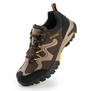 lot 9673 image: CC-Los Womens Lightweight Waterproof Hiking Shoes for Walking, Outdoor & Climbing Dark Brown Wide Size 10