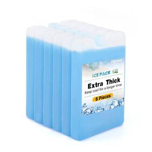 lot 9681 image: TOPOKO Ice Packs for Lunch Bags, Coolers & Freezers �� 6 Pack Reusable Ice Packs, Slim, Leak-Proof, Long-Lasting Cold, Quick Freeze for Picnic, Camping, Beach, Hiking & Outdoor Sports
