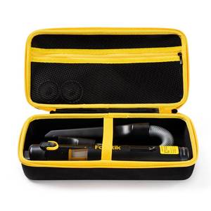 lot 9691 image: Hard Case for Fanttik Slim V8 Apex V8 Mate V10 Apex V10 Mate Cordless Car Vacuum with Handbag with mesh pocket for Mini handheld car vacuum cleaner accessories black yellow (storage box only)