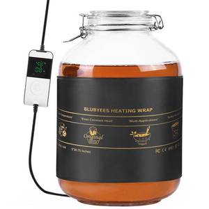 lot 10168 image: BLUBYEES Digital Kombucha Heating Wrap with Precise Temperature Control and Timer Function - Kombucha Starter Kit, the Ideal Fermentation Heating Pad for Kombucha and Sourdough