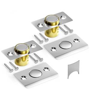 lot 10195 image: Tonitrui Upgraded Strong Magnetic Door Catch, Replacement for Traditional Door Ball Catch, Quite & Easy to Install, Use for Top of Door, Closet Door, 2 Pack, Silver