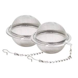 lot 10205 image: Fu Store 2pcs Stainless Steel Mesh Tea Ball 2.1 Inch Tea Strainers