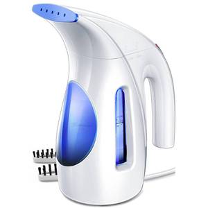 lot 11668 image: HiLIFE Steamer for Clothes, Portable Handheld Clothing Steamer, 240ml Big Capacity, 700W, Strong Power, Fabric Quick Wrinkle Remover with Brush for Home, Office(ONLY 120V) -Blue