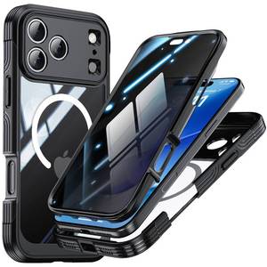 lot 12116 image: TOPF&B Privacy Case for iPhone 17 Pro Max,Compatible with MagSafe,iPhone 17 Pro Max Magnetic Cover Built-in Privacy Screen Protector,Camera Protection,Full Body Shockproof Case,Black