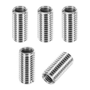 lot 12122 image: PATIKIL Thread Adapters Sleeve Reducing Nut, 5Pcs M10x1.5 Male to M8x1.25 Female Repairing Insert Nut Screw Reducer Conversion 303 Stainless Steel Fastener 20mm (Only 4)
