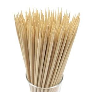 lot 12144 image: HOPELF 8 Natural Bamboo Skewers for BBQ��Appetiser��Fruit��Cocktail��Kabob��Chocolate Fountain��Grilling��Barbecue��Kitchen��Crafting and Party. �4mm, More Size Choices 61012141630(100 PCS)