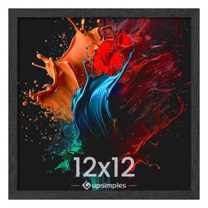 lot 12149 image: upsimples 12x12 Picture Frame, Wall Gallery Square Frames with Engineered Wood, Black 1 Pack
