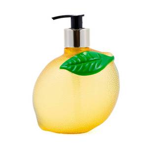 lot 12152 image: Simple Pleasures Lemon Limoncello Scented Liquid Hand Soap Dispenser - Plastic Novelty Decorative Refillable Hand Pump for Kitchen Countertops and Bathroom Sinks