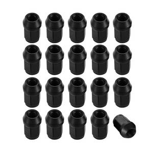 lot 12162 image: HZEL 20PCS 14x1.5 Carbon Steel Closed-End Wheel Lug Nuts, Black