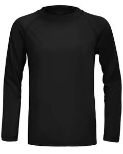 lot 12192 image: Boys UPF 50 Rash Guard Swim Shirt, Kids Youth Long Sleeve Sun Protection UV Rashguard Shirts for Water Surfing Beach Black 4T