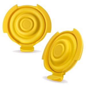 lot 12195 image: PumpMom-us Membranes Compatible with Medela Pump Parts, Silicone Diaphragm for PersonalFit Flex connectors Replacement Membranes, Pump in Style MaxFlow, Swing Maxi and Freestyle Flex Parts, 2-Pack (2)