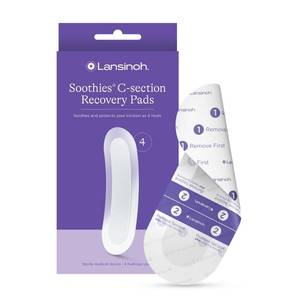 lot 12199 image: Lansinoh C Section Recovery Must Haves Pads, Postpartum Essentials for Scar Care, 4 Sterilized Pads Provide Cooling Relief, Pregnancy Hospital Bag Essentials, Ideal for Baby Registry