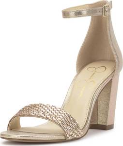 lot 13327 image: Jessica Simpson Sahino Heeled Sandal, Champagne, 8