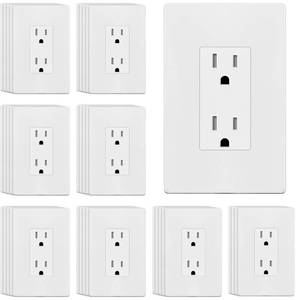 lot 13330 image: ENERLITES Decorator Outlet 40 Pack, 15A Standard Electrical Wall Receptacle