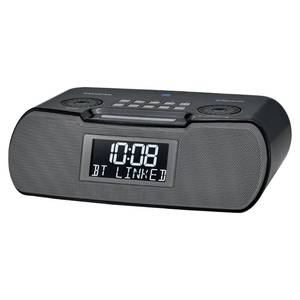 lot 13343 image: Sangean RCR-20 AMFM Clock Radio with Bluetooth, Aux-in, USB Phone Charging, Digital Tuning, Battery Backup, Black