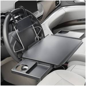 lot 13366 image: Paffenery Large Car Steering Wheel Tray Back Seat Headrest Tray with Phone Holder, Steering Wheel Desk Food Table for Car Laptop Mount Steering Wheel for Large SUVs, Trucks & Vans,18