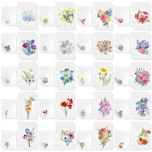 lot 14033 image: Nuanchu 80 Pcs Blank Flower Postcards 4 x 6 Vintage Floral Beautiful Designs Greeting Cards Note for Mailing, Birthday, Wedding, Graduation(Watercolor Flower)