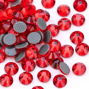 lot 14042 image: Jollin Hotfix Rhinestones Flatback Crystal Gems 6.4mm SS30, Red