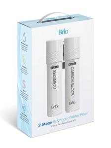 lot 14043 image: Brio 2 Stage Water Cooler Filter Replacement Kit - for Models with UVF2 - 1500 Gallons