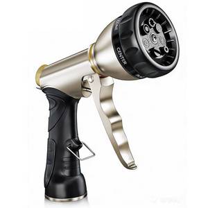 lot 14051 image: ARXIVE Metal Garden Hose Nozzle, Heavy Duty High Pressure Hand Sprayer
