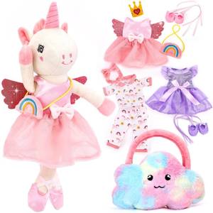 lot 14054 image: Unicorns Toys for Girls Age 4-6, Ballerina Doll Stuffed Animal Girl Toy 4-5