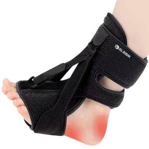 lot 14061 image: ELESIK Plantar Fasciitis Night Splint and Brace, Upgraded Planters Facetious Relief, Foot Drop and Achilles Tendonitis Relief Brace. Night Splint for Plantar Fasciitis Women & Men, Black