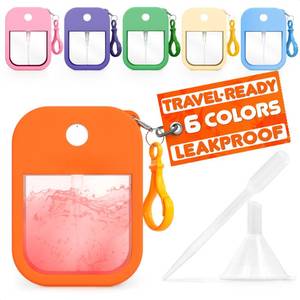 lot 14073 image: VIKROM 6 Pcs Mini Refillable Keychain Card Spray Bottle, 1.28 Oz (Assorted)