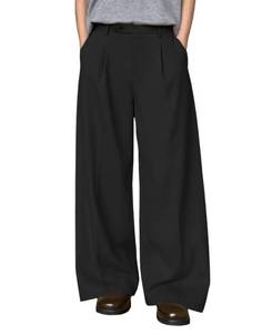 lot 14083 image: Susclude Mens Baggy Dress Pants Wide Leg Y2K Oversized Trousers Casual Loose Fit Elastic Waist Stylish Trendy Streetwear Black Size 36