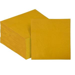 lot 14091 image: Surprisist Ginger Yellow Cocktail Napkins 5  5inch Disposable Beverage Napkin Paper for Cocktail, Wedding, Dinner, Birthday Party Dessert Wine Paper Napkins�� 120 Count��