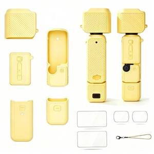 lot 14097 image: Homvnuy Silicone Protective Case for DJI Osmo Pocket 4 Creator Combo-Yellow