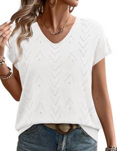 lot 14098 image: WIHOLL Cruise Outfits for Women Resort Wear 2026 Summer Beach Vacation Clothes Holiday Travel Work Tops Short Sleeve Sweaters Vest Spring Womens Clothing White XL