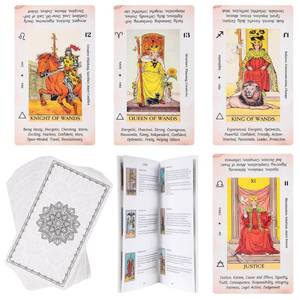 lot 14100 image: Fofeadm Tarot Cards for Beginners, 78 Original Tarot Deck Card with Guide Book, Durable Tarots Cards with Meaning on Them